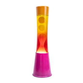 Lavalamp oranje-roze-geel