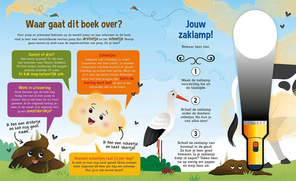 Zaklantaarnboek : Speuren naar drolletjes en scheetjes