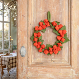 Sjaal met Verhaal - Krans Physalis lampion