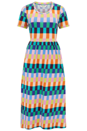 Sugerhill - Midi dress Gina puzzel stripe