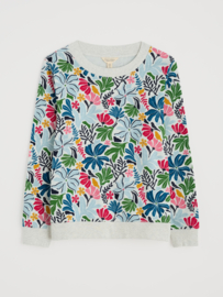 Seasalt - Bright wave sweatshirt Seaweed flower chalk