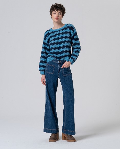 Surkana - Wide jeans trousers indigo
