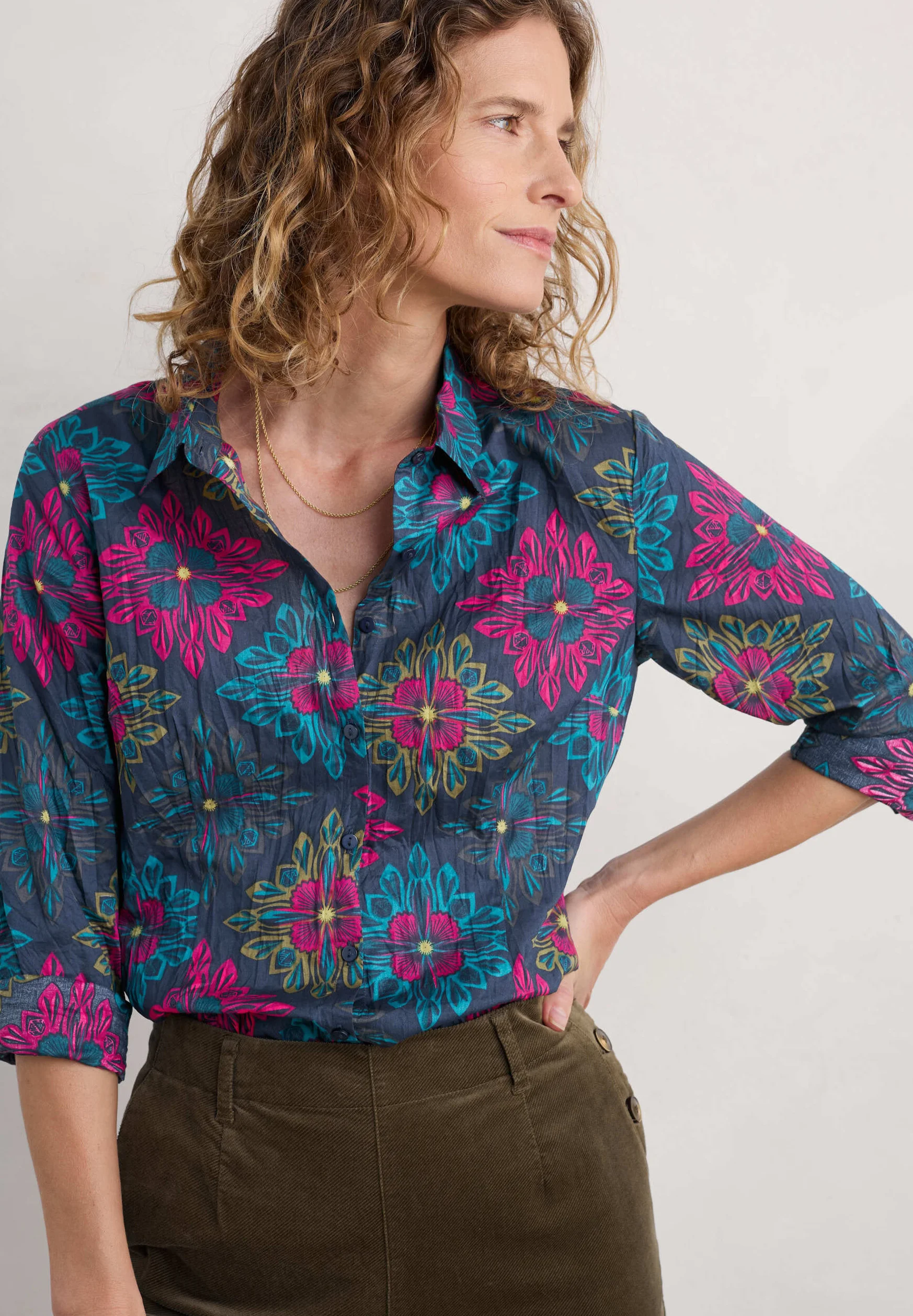 Seasalt - Larissa shirt Cut glass mix