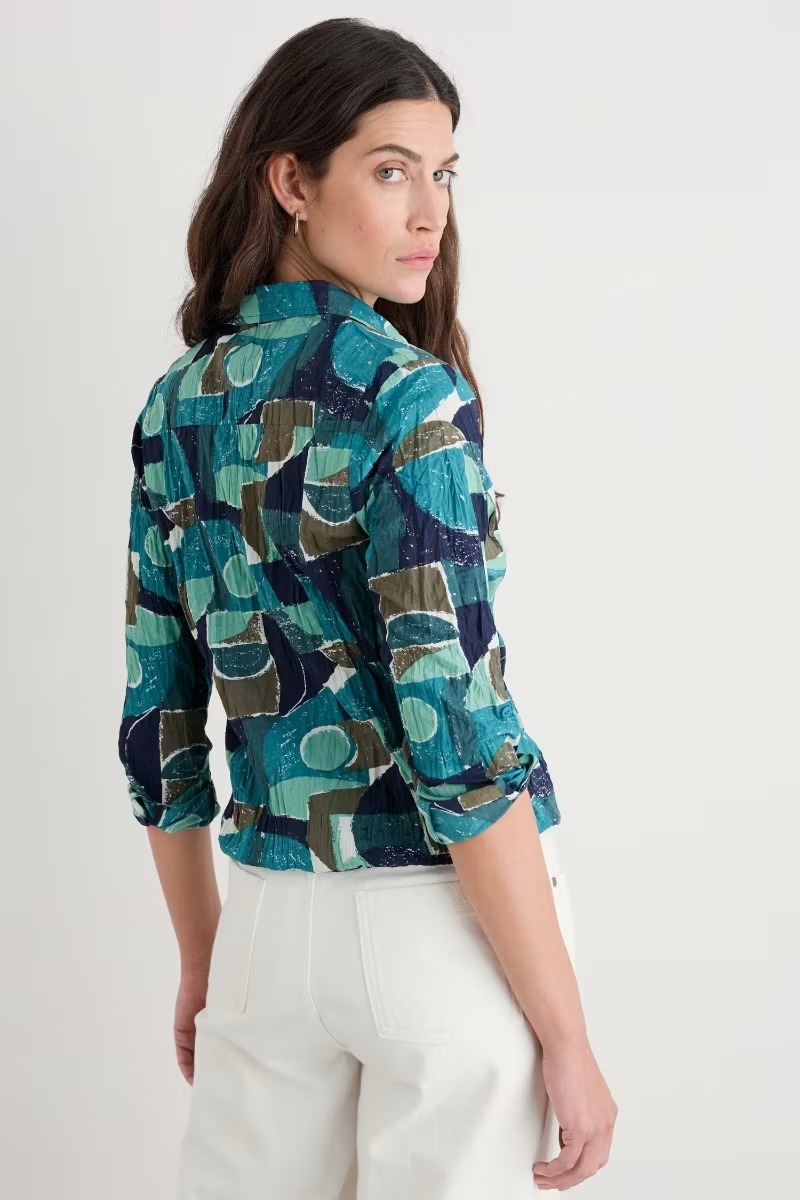 Seasalt - Larissa shirt Penwith abstract emulsion