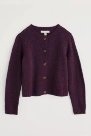 Seasalt - Dawson pick cardigan merino grape