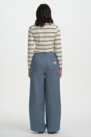 Sugerhill - Fifi Wide leg trousers denim stripe