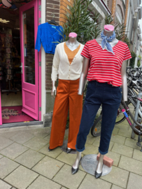 C'est beau la vie - T-shirt Stripes red-white