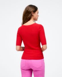 Surkana - Ribbed jumper red