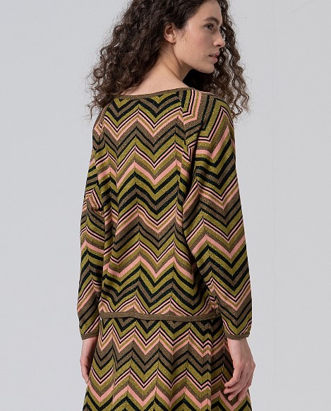 Surkana - Zigzag sweater Niux green