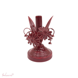 Imbarro - Kandelaar Fleurie burgundy