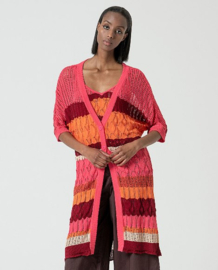 Surkana - Long cardigan Reco pink