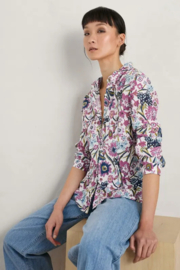 Seasalt - Larissa shirt Floral Terrain chalk