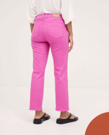 Surkana - Broek Straight denim jeans hot pink