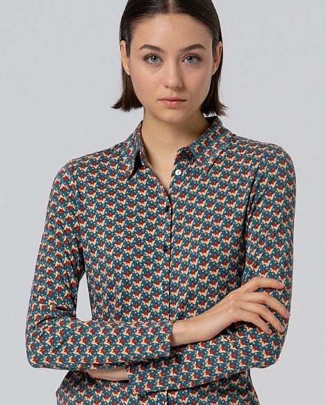 Surkana - Blouse Omfo bottle green