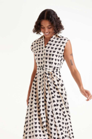 Compania Fantastica - Dress black hearts
