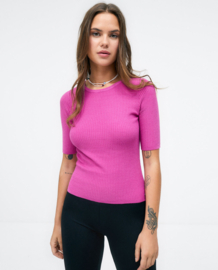 Surkana - Ribbed jumper pink