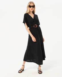 Surkana - Black linen dress