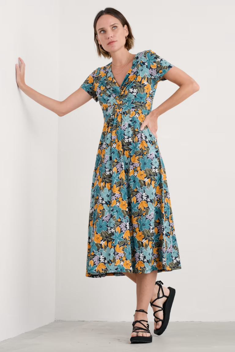 Seasalt - Chapelle dress Citrus floral Poseidon