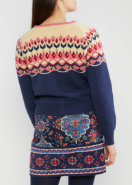 Blutsgeschwister - Cardigan Happy Heritage Nostalgic Island knit blue