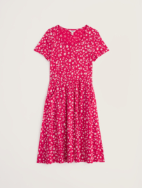 Seasalt - Enor dress Sea spray floral bright radish