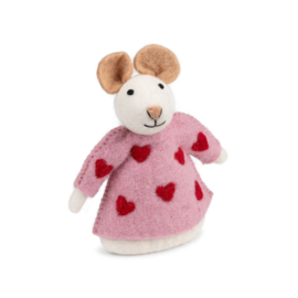 Sjaal met Verhaal - Sweetheart muis pink