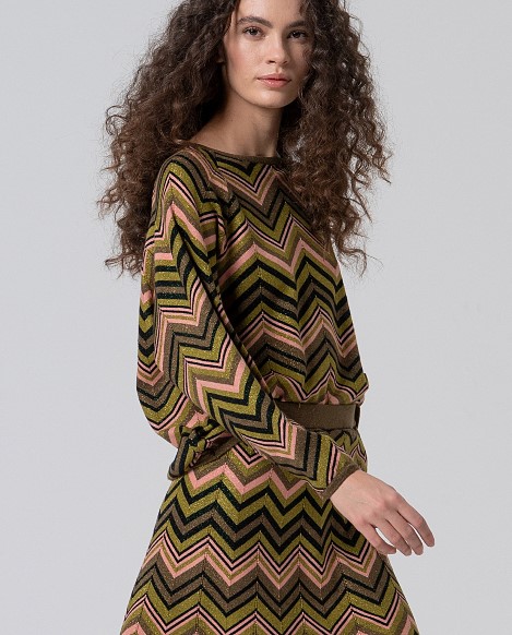 Surkana - Zigzag sweater Niux green