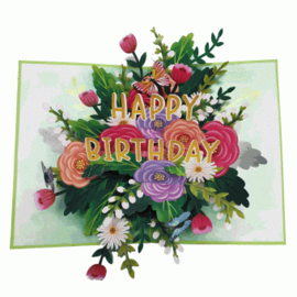 Pop-up kaart Happy Birthday