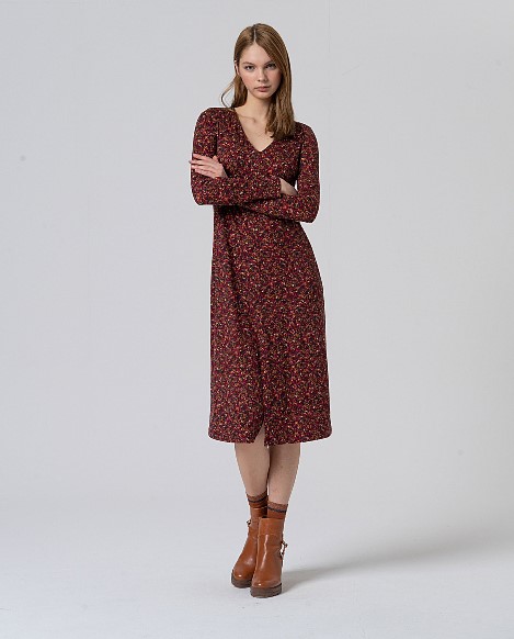 Surkana - Dress Iron red