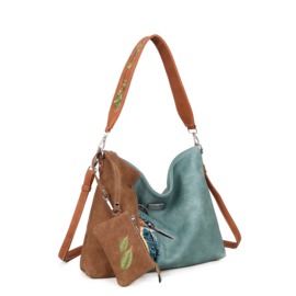 Hi-di-Hi tas Buzz aqua / cognac
