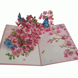 Pop-up kaart Kersenbloemsem
