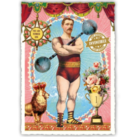 Number one man glitterkaart