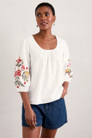 Seasalt - Embroidered woven top