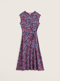 Seasalt - Fettling dress Summer fronds purple kale