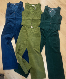 Heart - Gilet Assisi rib petrol