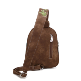 Hi-di-Hi tas Tjirp d.brown/ d.grey/ aqua