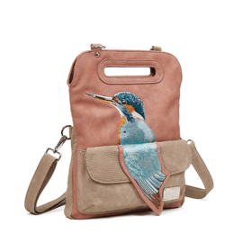 Hi-di-Hi tas Kingfisher pink/ beige