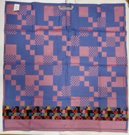 Theedoek Soft square pink
