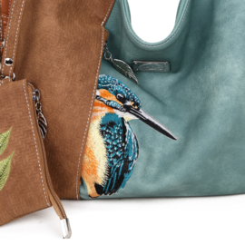 Hi-di-Hi tas Buzz aqua / cognac