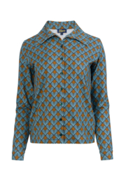 Lalamour - Sara blouse Jungle green flower