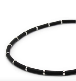 Fates - Ketting Bits and pieces Black-silver