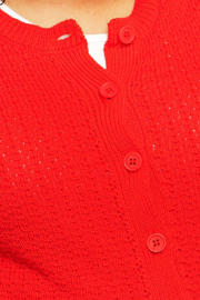 Cissi och Selma -  Sigrid cardigan Vallmo Rot
