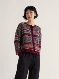 Seasalt - Copperhouse cardigan Fairisle Larkspur dark Hellebore