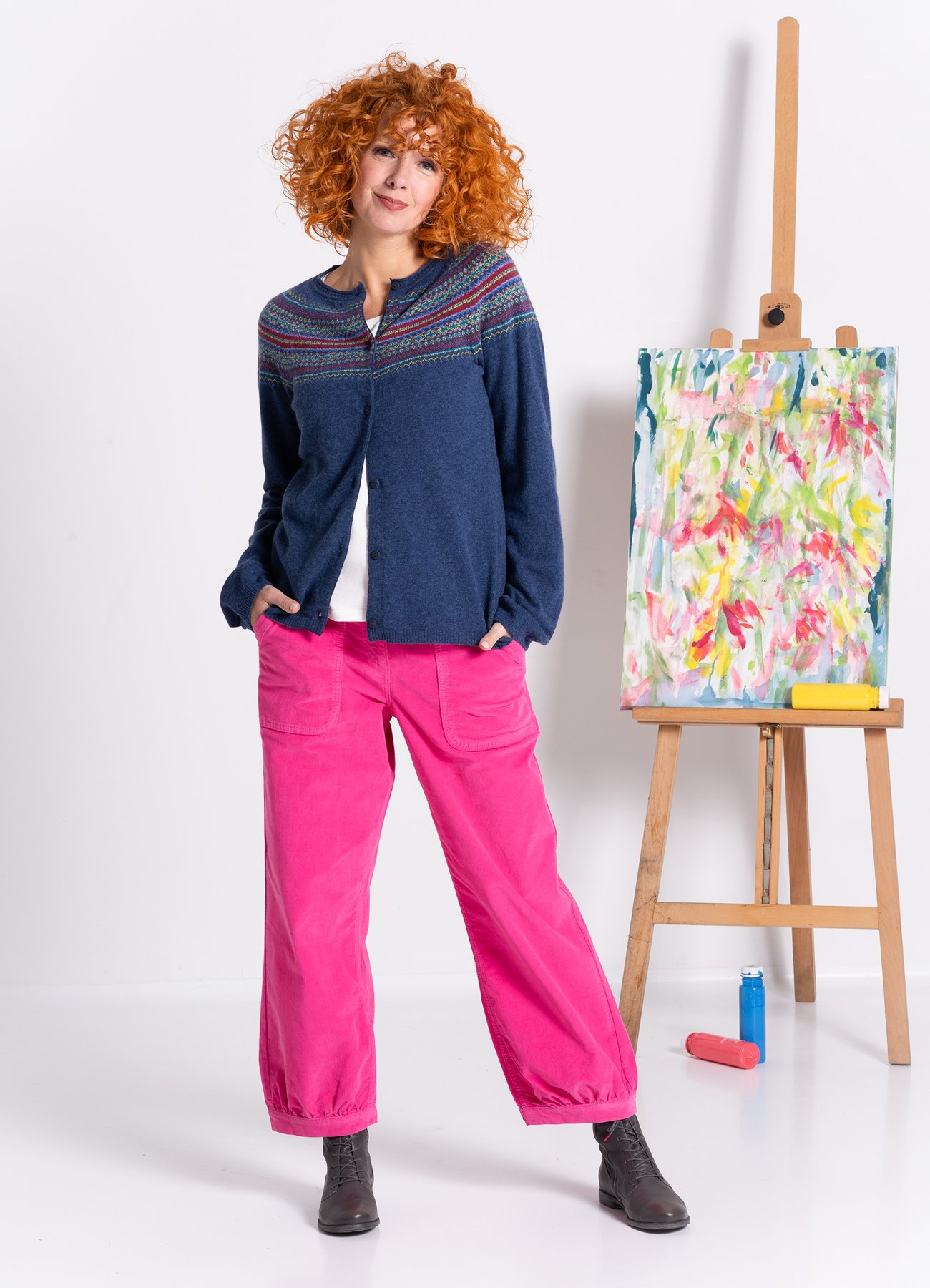Heidekönigin - Cardigan Tyra blauw