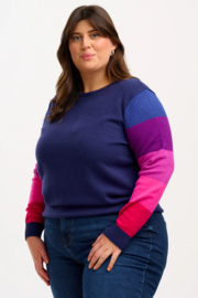 Sugarhill - Stacey jumper Colour block sleeve