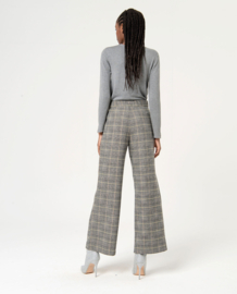 Surkana - Trousers Ruit black and green