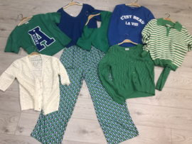 C’est beau la vie- Broek blauw/groen