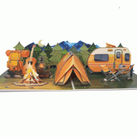 Pop-up kaart Camping
