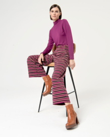 Surkana - Trousers Jacquard Rida puple