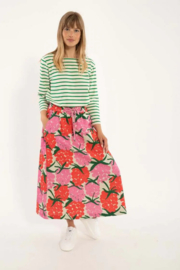 Danefae - DanEspresso searsucker skirt Maxi Berry