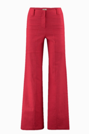 HeArt - Triangle trousers linnen red